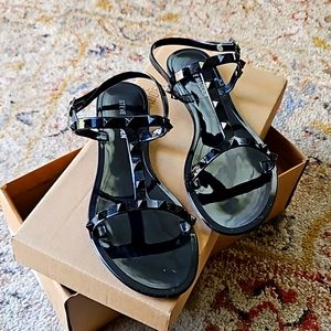Steve Madden Gello Black sandals,  sz 8